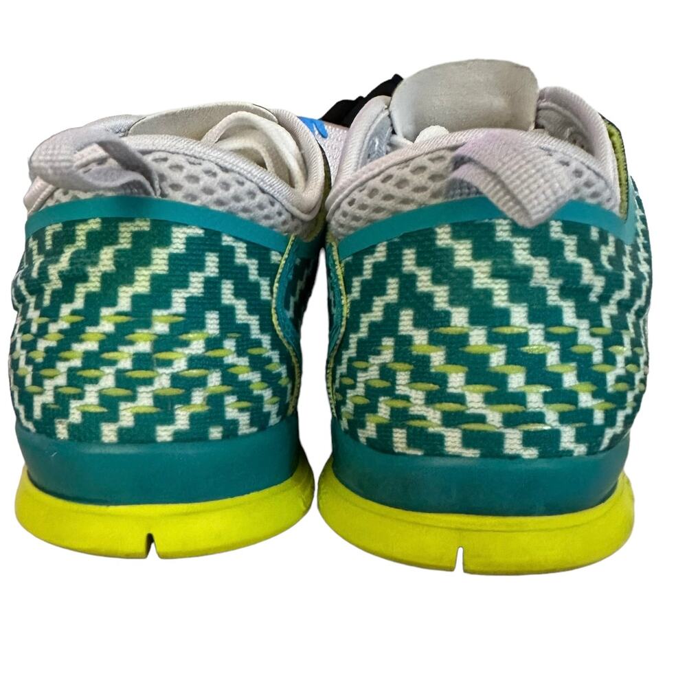 Nike Womens SZ 6 Running Athletic Shoes Sneakers Green White Pattern 629832-302 - Picture 3 of 9